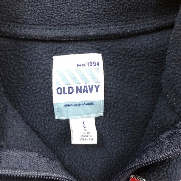 Old Navy Spell Out Half Zip Pullover Fleece - Picture 3 of 3